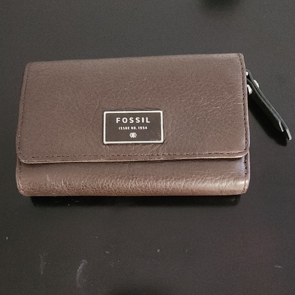 Fossil Dark Brown Leather Wallet